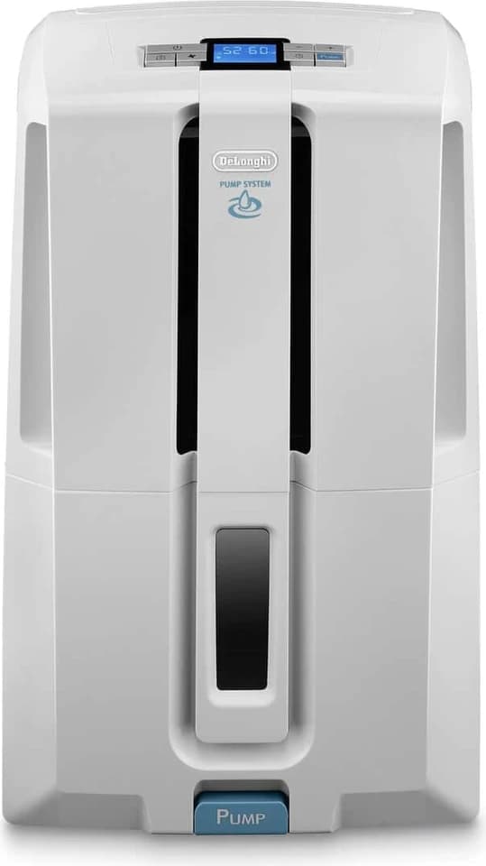 De’Longhi DD230P bianco con la scritta Pump, fotografia ufficiale frontale