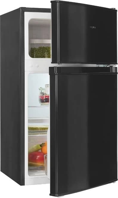 Exquisit KGC590-30-E-040E nero doppia porta con le porte socchiuse, fotografia ufficiale