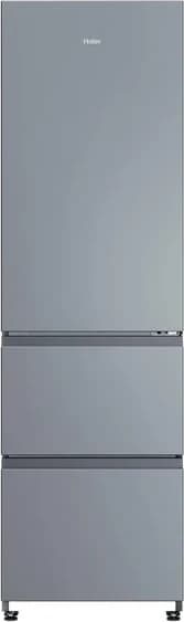 Haier HTR3518DNMX Inox con porta del frigorifero e due cassetti del congelatore chiusi, fotografia ufficiale