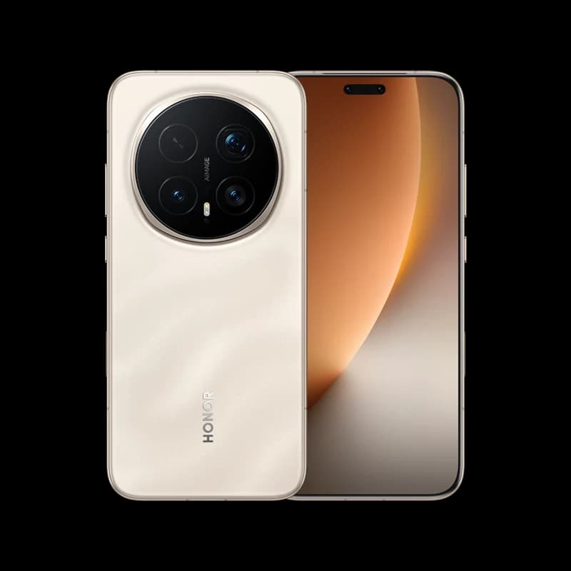 HONOR Magic8 Pro Sunrise Gold, vista frontale e posteriore