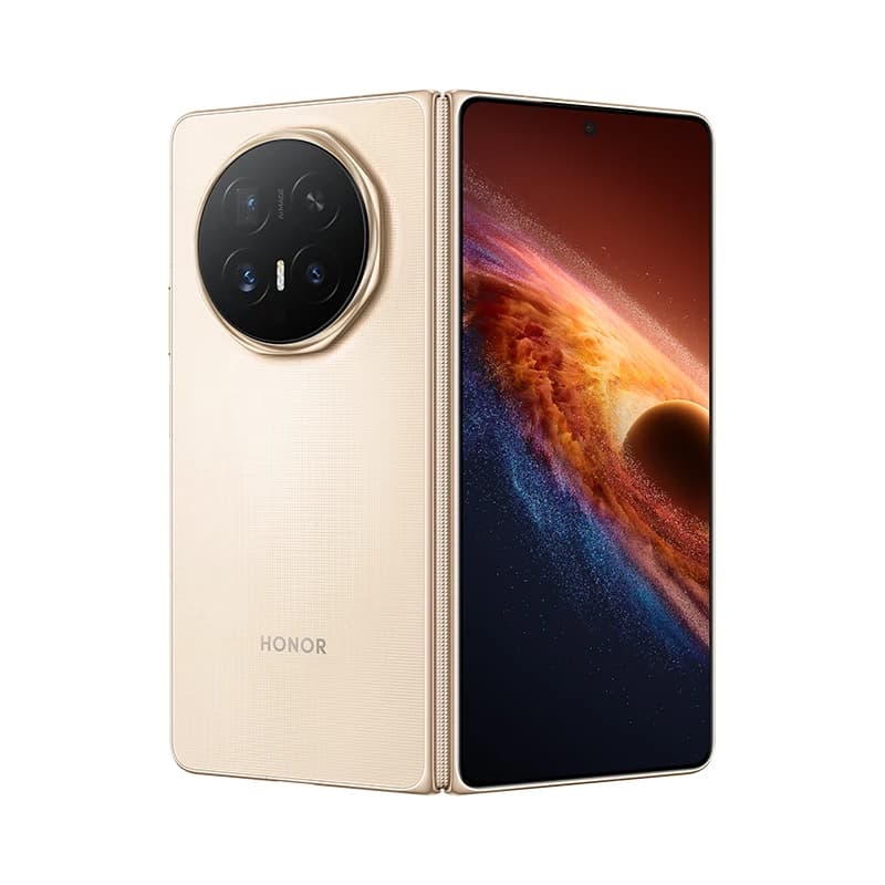 HONOR Magic V6 Gold, fotografia ufficiale del pieghevole con retro e schermo interno