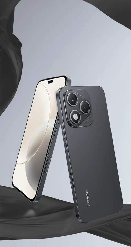 HONOR 400 Lite Velvet Black, fotografia ufficiale della colorazione nera