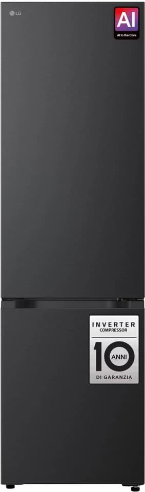 LG GBBS726BEV nero a porte chiuse, fotografia ufficiale