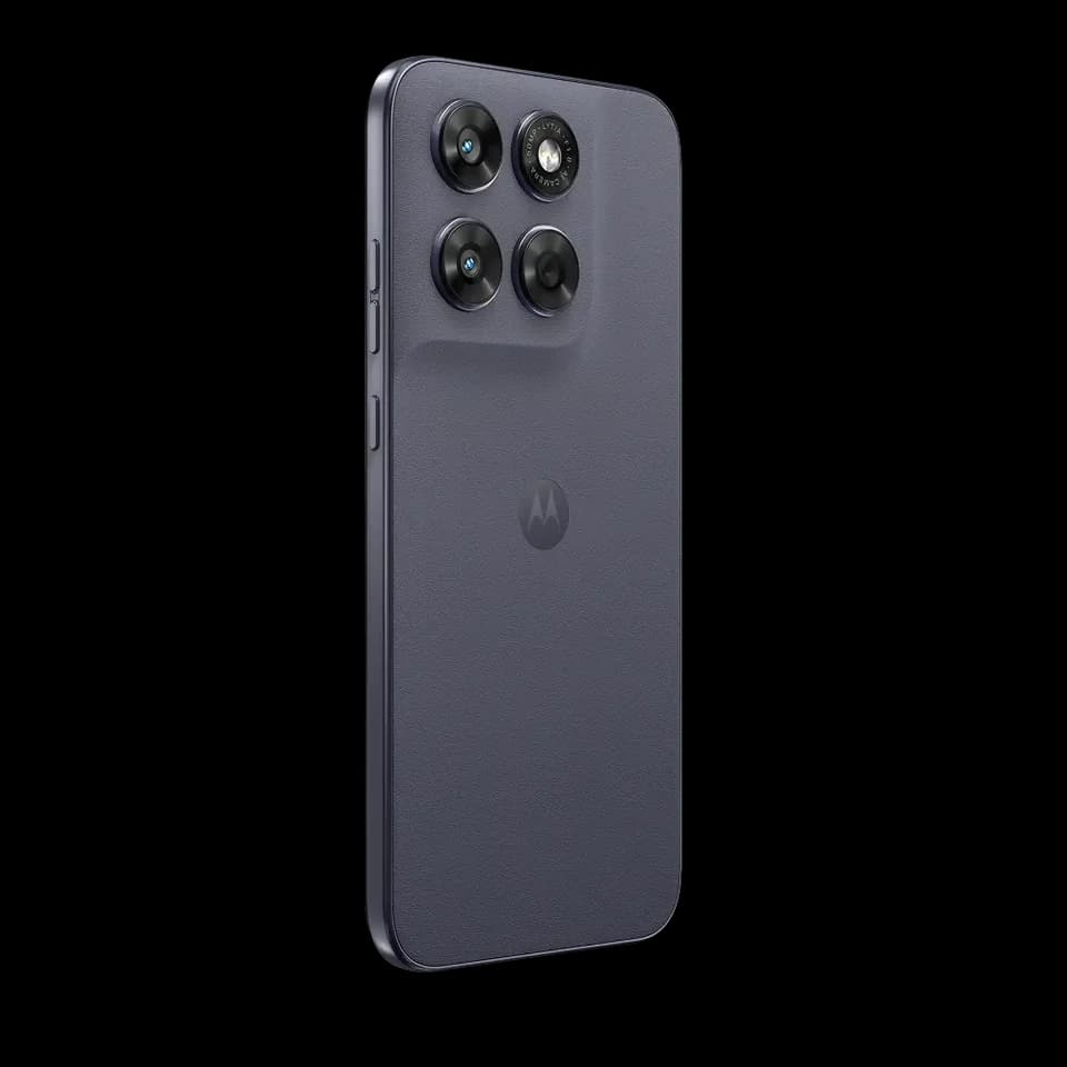 Motorola moto g67 PANTONE Arctic Seal, vista laterale ufficiale senza accessori