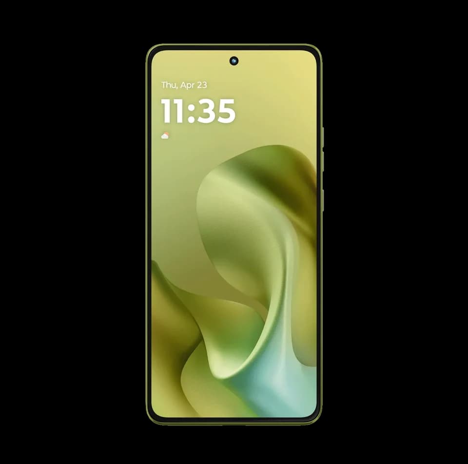 Motorola moto g86 5G Golden Cypress, vista frontale ufficiale