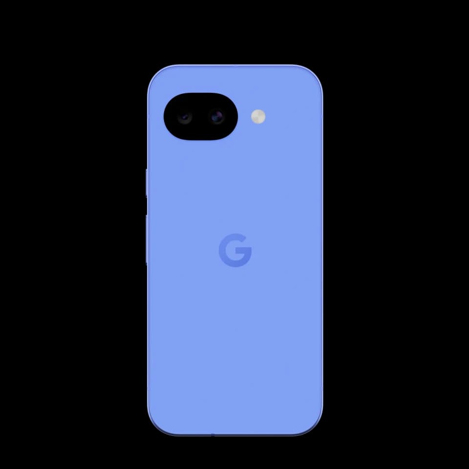 Google Pixel 10a viola lavanda, vista posteriore