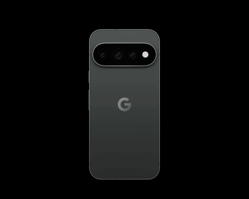 Google Pixel 11 Pro Nero ossidiana opaco, vista posteriore ufficiale