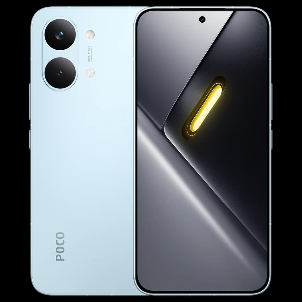 POCO X8 Pro Max Blue, fotografia ufficiale posteriore e frontale