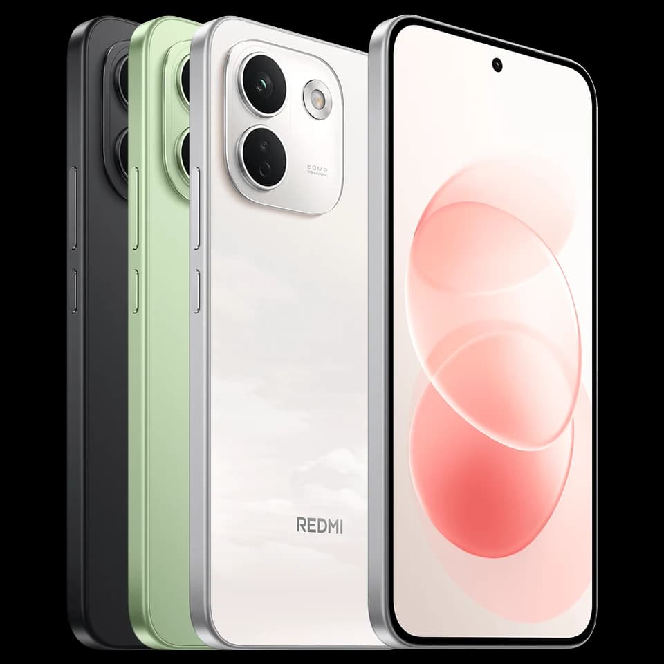 REDMI Note 17 Pro Max 5G nelle finiture Black, Green e Cloud Blush, fotografia ufficiale posteriore e frontale