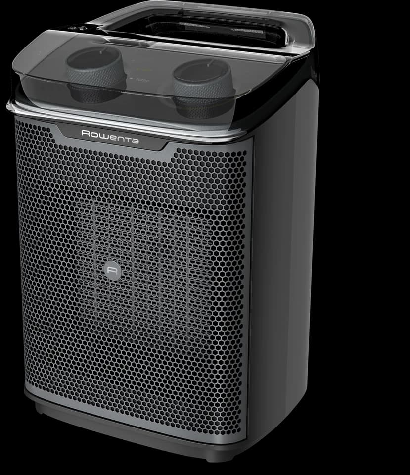 Rowenta Intense Comfort + Aqua SO9350F0 nero con il coperchio trasparente, fotografia ufficiale