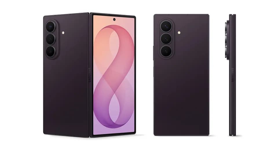 Samsung Galaxy Z Fold8 Ultra Violet Shadow, fotografia ufficiale del pieghevole