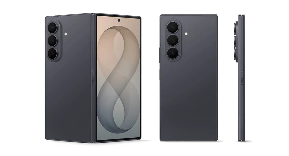 Samsung Galaxy Z Fold8 Ultra Graphite, fotografia ufficiale del pieghevole