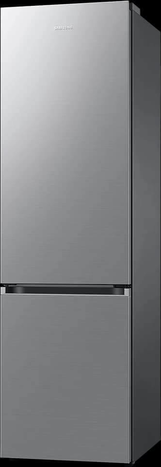 Samsung RB38C607AS9/EF Metal Inox a porte chiuse, vista di tre quarti, fotografia ufficiale