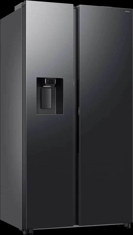 Samsung RS80F66KBF/EF Black Doi a porte chiuse con il dispenser sulla porta, fotografia ufficiale