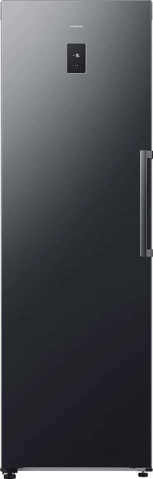 Congelatore verticale Samsung Bespoke AI RZ70H32HDFEF nero a porta chiusa, fotografia ufficiale