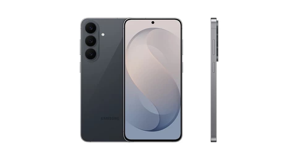 Samsung Galaxy S26 FE Graphite, fotografia ufficiale frontale e posteriore